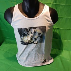 ways tank top S white skate skateboard summer boy